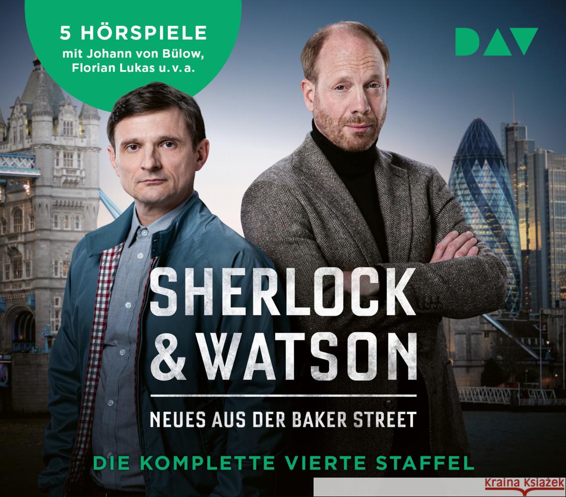 Sherlock & Watson - Neues aus der Baker Street. Die komplette vierte Staffel, 10 Audio-CD Koppelmann, Viviane 9783742433237 Der Audio Verlag, DAV - książka