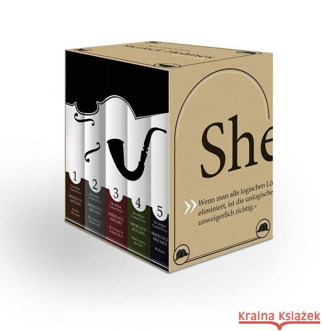 Sherlock Holmes - Die Romane, 5 Bde. Doyle, Arthur Conan 9783960220176 Zweitausendeins - książka