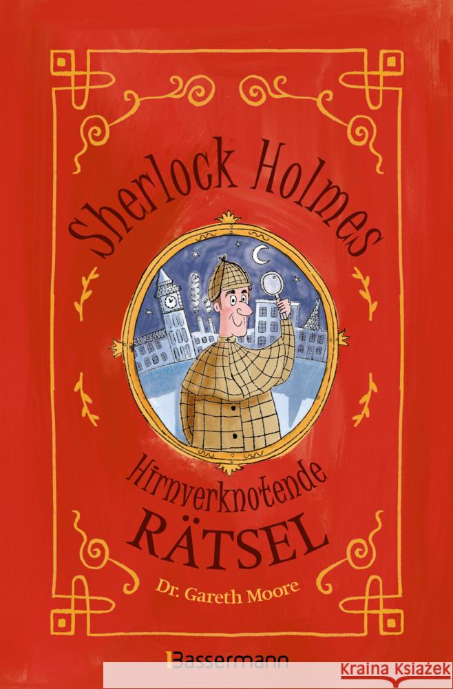 Sherlock Holmes - Hirnverknotende Rätsel. Für Kinder ab 8 Jahren Moore, Gareth 9783809448082 Bassermann - książka