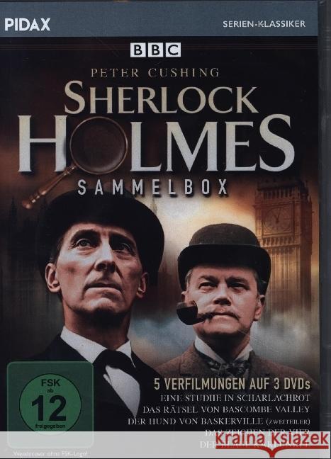 Sherlock Holmes - Sammelbox, 3 DVD  4260696736638 Pidax Film- und Hörspielverlag - książka