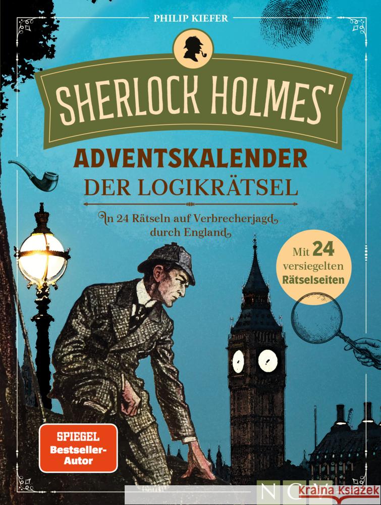 Sherlock Holmes' Adventskalender der Logikrätsel Kiefer, Philip 9783625194514 Naumann & Göbel - książka