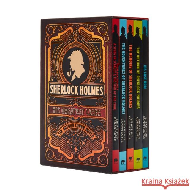 Sherlock Holmes: His Greatest Cases: 5-Book paperback boxed set Arthur Conan Doyle 9781839401107 Arcturus Publishing Ltd - książka