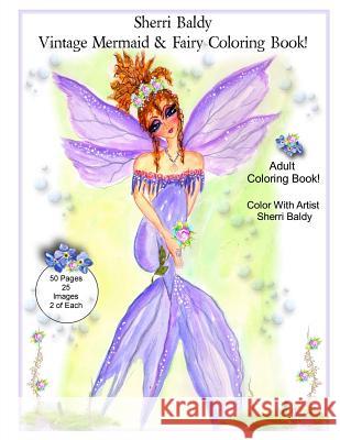 Sherri Baldy Vintage Mermaid and Fairy Coloring Book Sherri Ann Baldy 9781945731181 Sherri Baldy My-Besties - książka