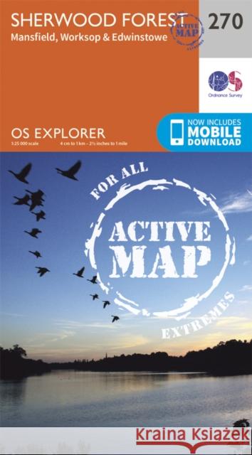 Sherwood Forest Ordnance Survey 9780319471425 Ordnance Survey - książka