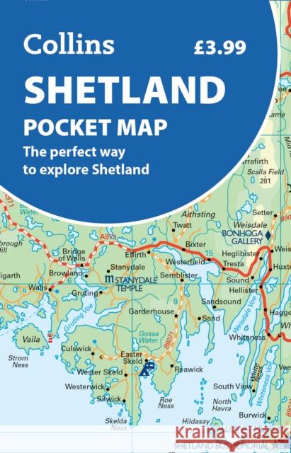 Shetland Pocket Map: The Perfect Way to Explore the Shetland Islands Collins Maps 9780008780470 HarperCollins Publishers - książka