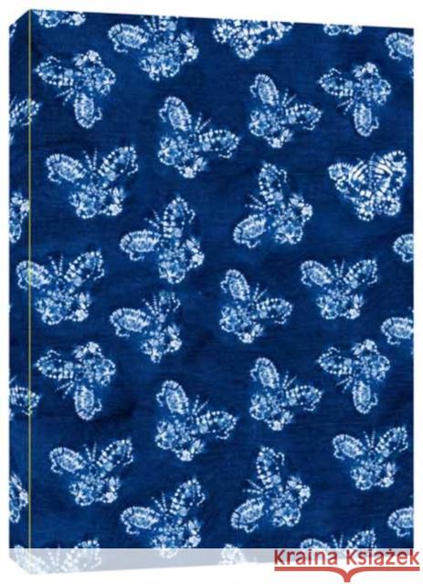 Shibori Indigo Butterflies Dotted Paperback Journal: Blank Notebook with Pocket Tuttle Studio 9780804855693 Tuttle Publishing - książka