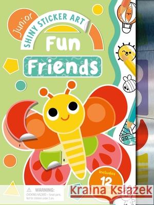 Shiny Sticker Art Junior: Fun Friends: With 12 Easy-To-Make Sticker Mosaics Igloobooks                               Marine Fleury 9781836504511 Igloo Books - książka