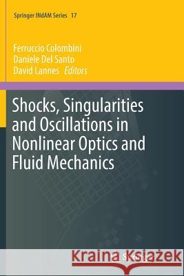 Shocks, Singularities and Oscillations in Nonlinear Optics and Fluid Mechanics Ferruccio Colombini Daniele De David Lannes 9783319848044 Springer - książka