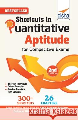 Shortcuts in Quantitative Aptitude for Competitive Exams 2nd Edition Disha Publication 9789387421820 Disha Publication - książka