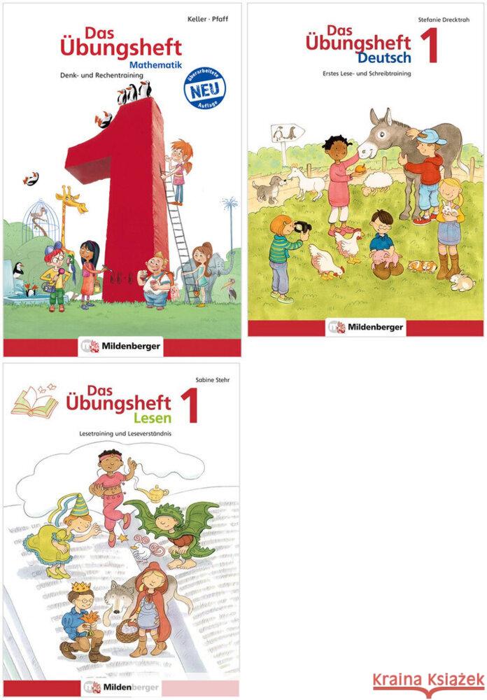 Sicher ins 2. Schuljahr - Sparpaket: Rechnen - Schreiben - Lesen · Klasse 1, 3 Teile diverse 9783619914012 Mildenberger - książka
