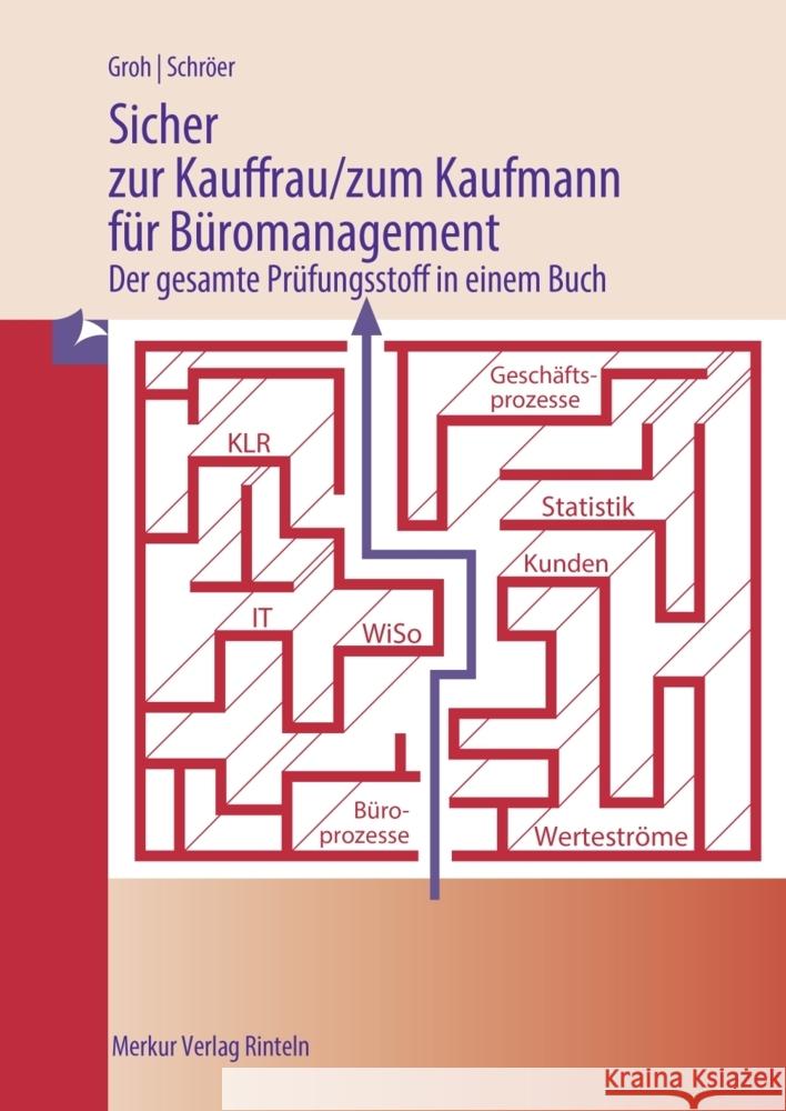 Sicher zur Kauffrau/zum Kaufmann für Büromanagement Groh, Gisbert, Schröer, Volker 9783812009812 Merkur - książka