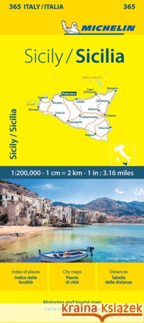 Sicily - Michelin Local Map 365: Map Michelin 9782067263062 Michelin Editions des Voyages - książka