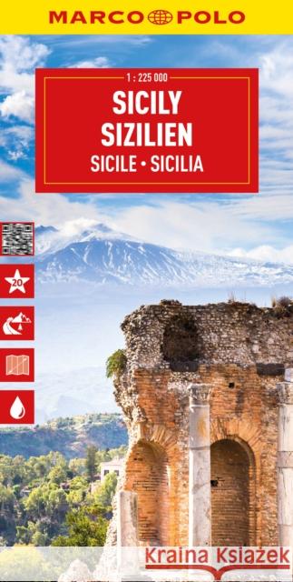 Sicily Marco Polo Map Marco Polo 9783575021502 MAIRDUMONT GmbH & Co. KG - książka