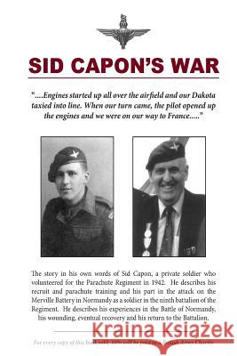 Sid Capon's War Sidney Capon Michael Strong 9781500854263 Createspace - książka