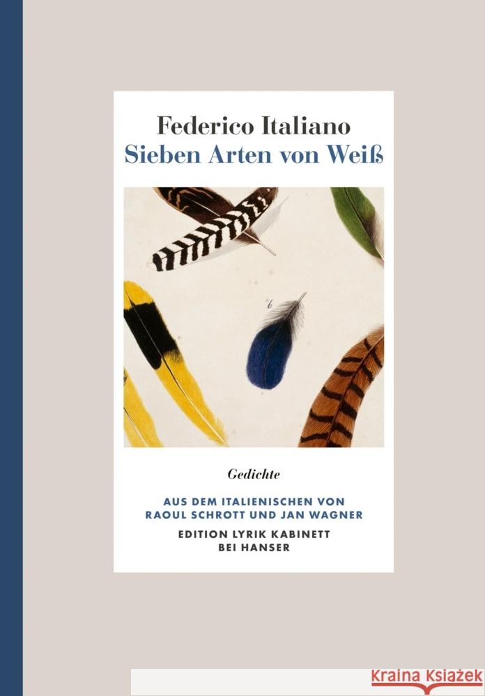 Sieben Arten von Weiß Italiano, Federico 9783446272729 Hanser - książka