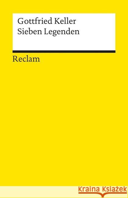 Sieben Legenden Keller, Gottfried   9783150061862 Reclam, Ditzingen - książka
