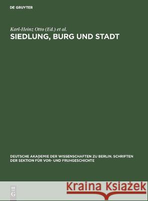 Siedlung, Burg und Stadt No Contributor   9783112652855 de Gruyter - książka