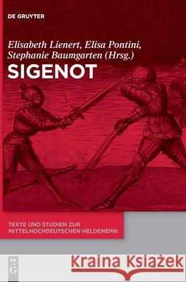 Sigenot Elisabeth Lienert Elisa Pontini Stephanie Baumgarten 9783110621525 de Gruyter - książka