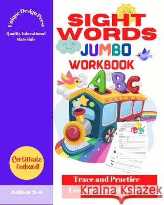 Sight Words Jumbo Workbook: Trace and Practice Essential Words (for Pre K, Kindergarten, Toddlers) Pratt, Andrea Clarke 9781006161803 Blurb - książka