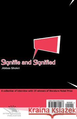 Signifie and Signified (Daal Va Madlool): Interview Abbas Shokri 9781548605568 Createspace Independent Publishing Platform - książka