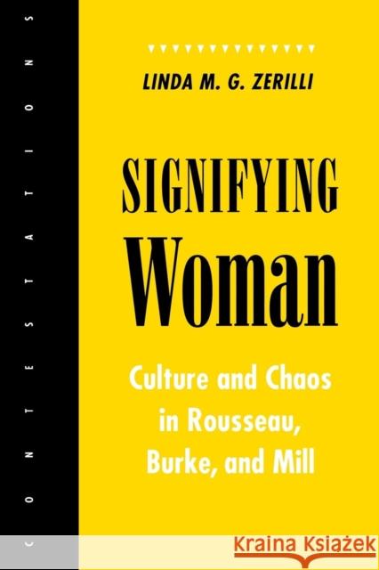 Signifying Woman Linda M. G. Zerilli 9780801429583 Cornell University Press - książka