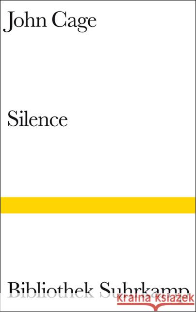 Silence Cage, John Jandl, Ernst  9783518221938 Suhrkamp - książka