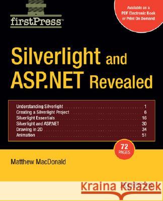 Silverlight and ASP.NET Revealed Matthew MacDonald 9781590599396 Apress - książka