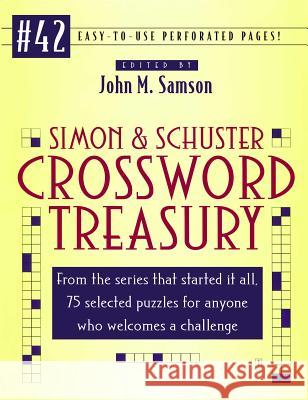 Simon and Schuster Crossword Treasury # 42 John M. Samson 9780743270564 Fireside Books - książka