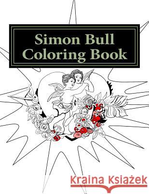 Simon Bull Coloring Book: Hearts Simon Bull 9780692620915 Simon Bull Studios - książka