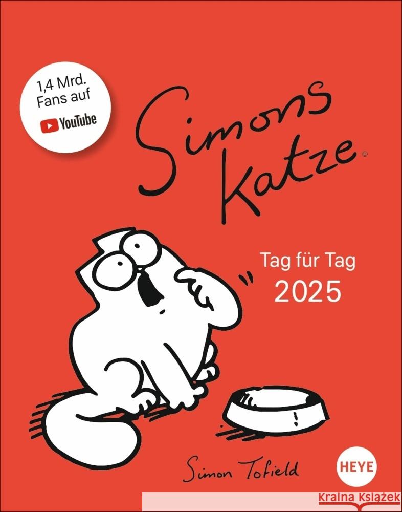 Simons Katze Tagesabreißkalender 2025  9783756406289 Heye - książka