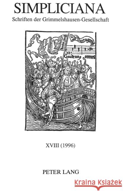 Simpliciana: Schriften Der Grimmelshausen-Gesellschaft XVIII (1996) Tarot, Rolf 9783906756752 Peter Lang Gmbh, Internationaler Verlag Der W - książka