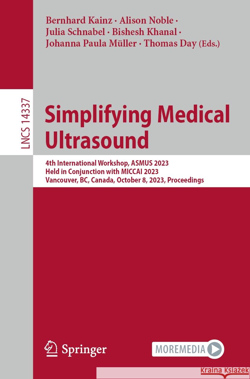 Simplifying Medical Ultrasound  9783031445200 Springer Nature Switzerland - książka