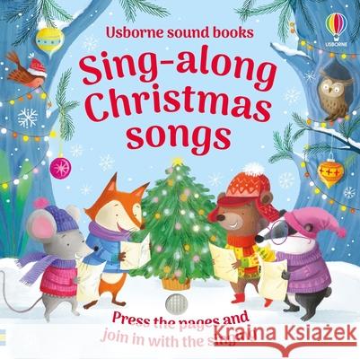 Sing-Along Christmas Songs Sam Taplin Barbara Bongini 9781836054573 Usborne Books - książka