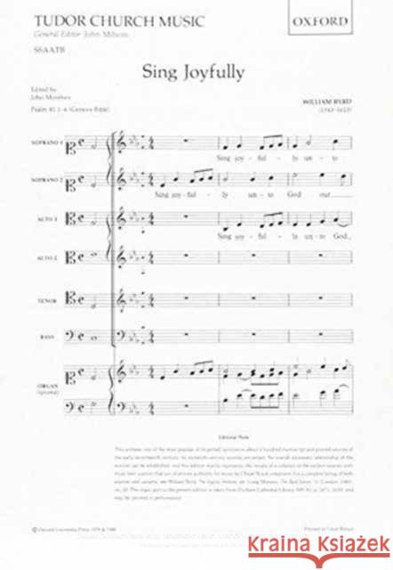 Sing Joyfully  9780193522039 Oxford University Press - książka