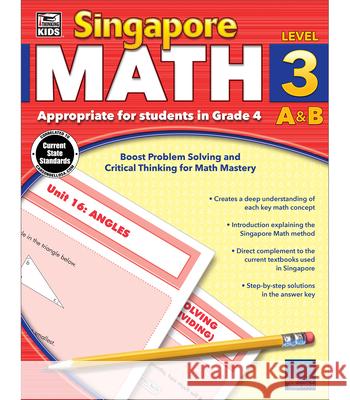 Singapore Math, Grade 4 Carson-Dellosa Publishing                Thinking Kids 9781483813202 Thinking Kids - książka