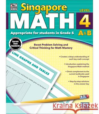 Singapore Math, Grade 5 Carson-Dellosa Publishing                Thinking Kids 9781483813219 Thinking Kids - książka