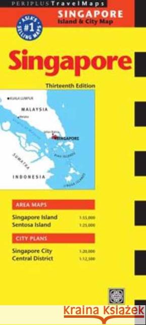 Singapore Travel Map Thirteenth Edition  9780794607616 Periplus Editions - książka