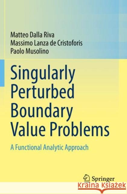 Singularly Perturbed Boundary Value Problems: A Functional Analytic Approach Dalla Riva, Matteo 9783030762612 Springer International Publishing - książka