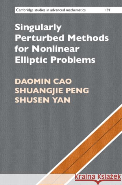 Singularly Perturbed Methods for Nonlinear Elliptic Problems Daomin Cao (Chinese Academy of Sciences, Beijing), Shuangjie Peng, Shusen Yan 9781108836838 Cambridge University Press - książka