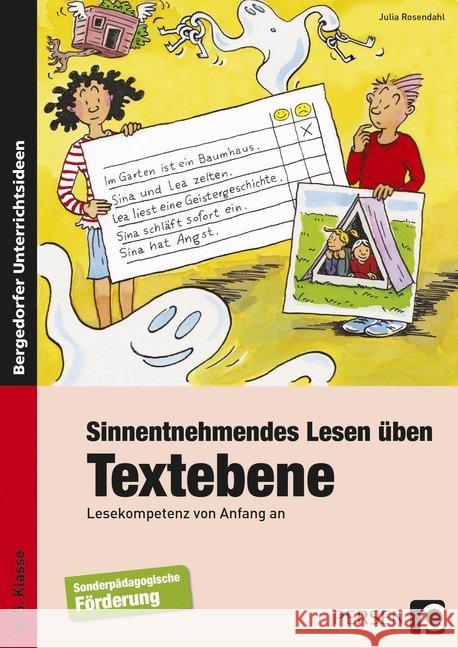 Sinnentnehmendes Lesen üben: Textebene : Lesekompetenz von Anfang an. 2. bis 5. Klasse Rosendahl, Julia 9783403235026 Persen Verlag in der AAP Lehrerfachverlage Gm - książka
