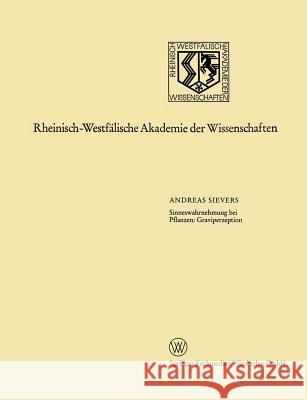 Sinneswahrnehmung Bei Pflanzen: Graviperzeption Sievers, Andreas 9783531083353 Vs Verlag Fur Sozialwissenschaften - książka