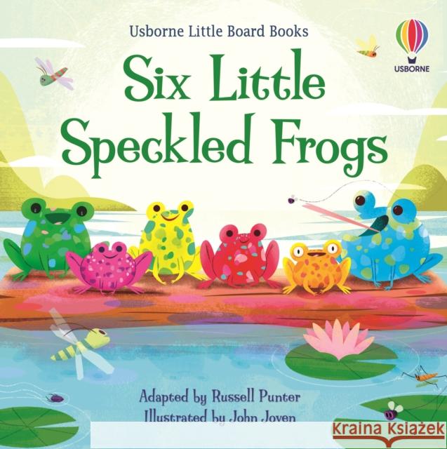 Six Little Speckled Frogs Russell Punter 9781803702698 Usborne Publishing Ltd - książka