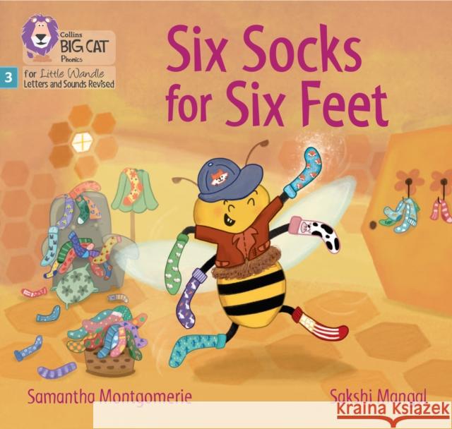 Six Socks for Six Feet: Phase 3 Set 1 Samantha Montgomerie 9780008668471 HarperCollins Publishers - książka