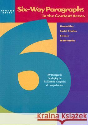 Six-Way Paragraphs in the Content Areas: Advanced Level Jamestown Publishers                     Walter Pauk 9780809203734 Jamestown Publishers - książka