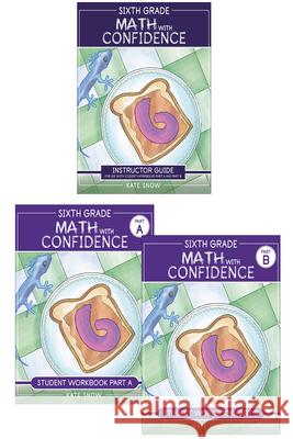 Sixth Grade Math with Confidence Complete Bundle Kate Snow Itamar Katz 9781944481957 Well-Trained Mind Press - książka