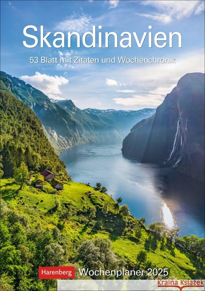 Skandinavien Wochenplaner 2025 - 53 Blatt mit Zitaten und Wochenchronik Issel, Ulrike 9783840033537 Harenberg - książka