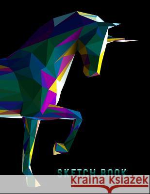 Sketch Book: Geometric Unicorn Horse Sketchbook for Drawing Sketching - 8.5x11 Pages to Draw Sketch Doodle - Write in Title, Date, Studiometzger 9781798773918 Independently Published - książka