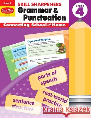 Skill Sharpeners: Grammar & Punctuation, Grade 4 Workbook Evan-Moor Corporation 9781629388724 Evan-Moor Educational Publishers - książka