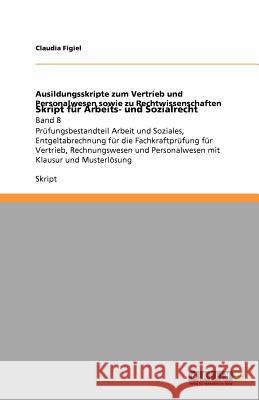 Skript fur Arbeits- und Sozialrecht Claudia Figiel 9783656105626 Grin Verlag - książka