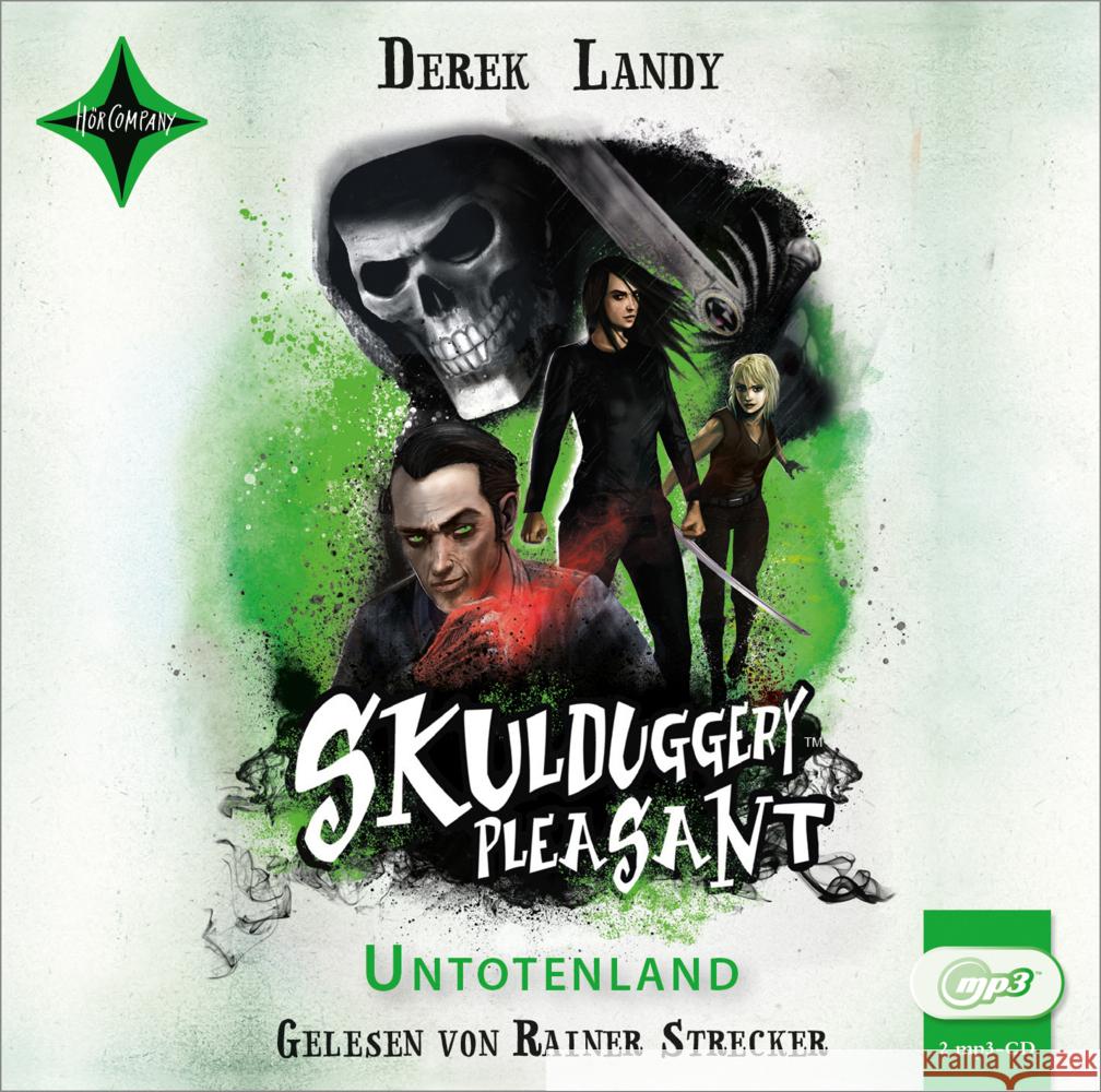 Skulduggery Pleasant - Untotenland, 2 Audio-CD, MP3 Landy, Derek 9783966320252 Hörcompany - książka